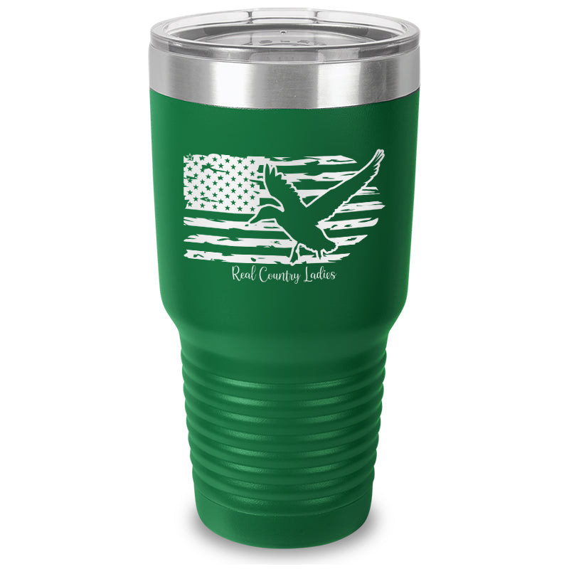 Black Friday | Duck USA Flag Laser Etched Tumbler