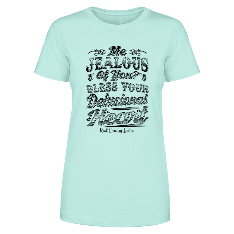 Blowout |  Me Jealous Of You Black Print Front Apparel