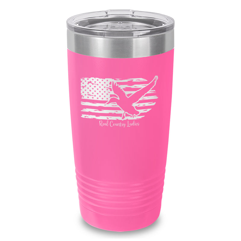 Black Friday | Duck USA Flag Laser Etched Tumbler