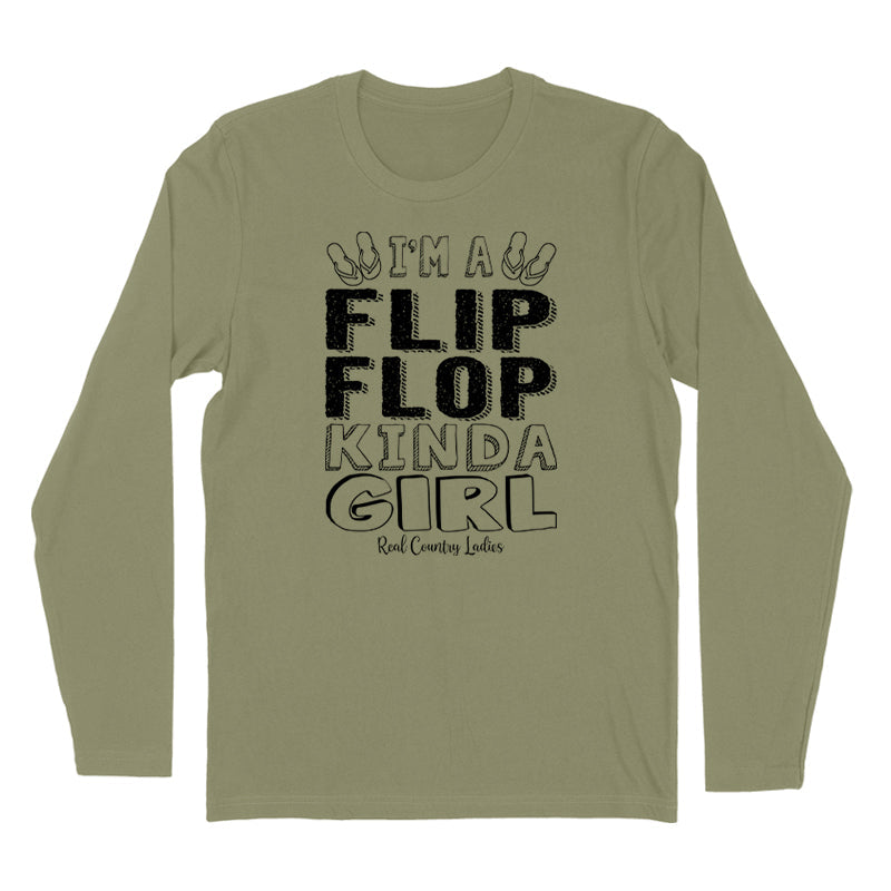 Blowout | I'm A Flip Flop Kinda Girl Black Print Hoodies & Long Sleeves