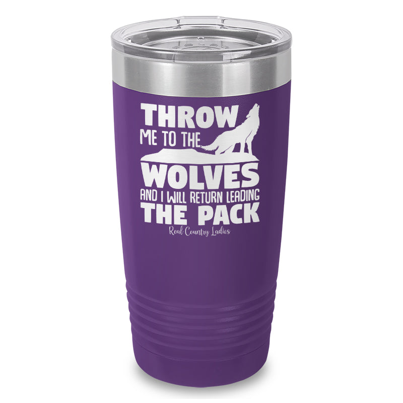 Black Friday | Throw Me To The Wolves Laser Etched Tumbler