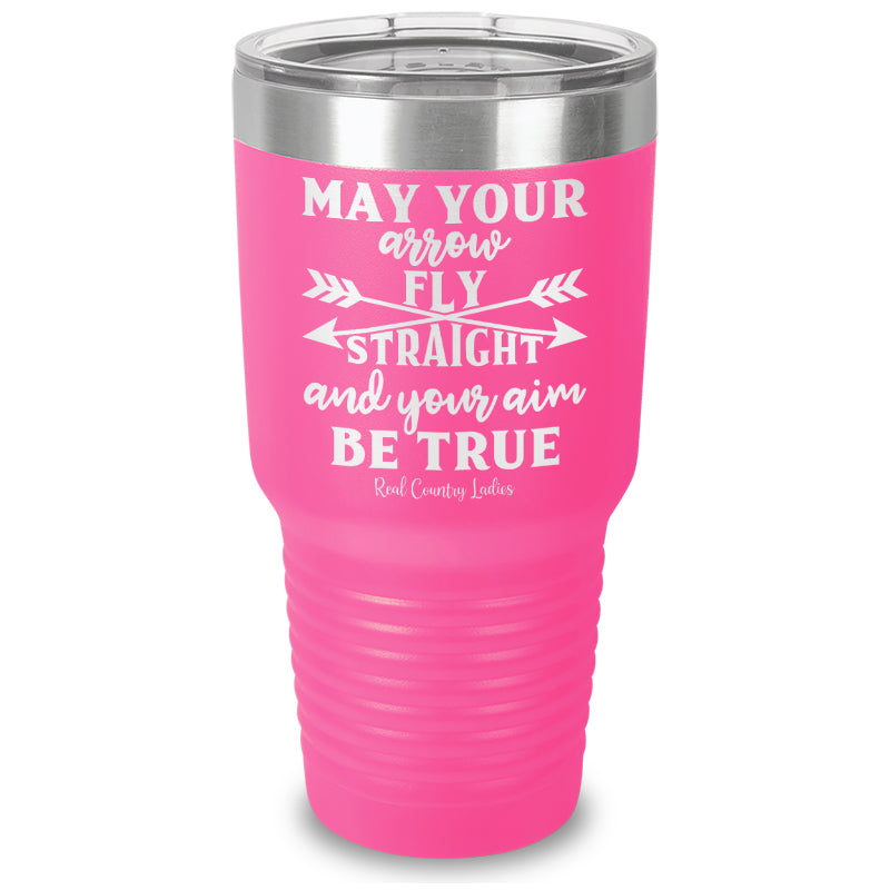 Black Friday | May Your Arrow Fly Straight Laser Etched Tumbler