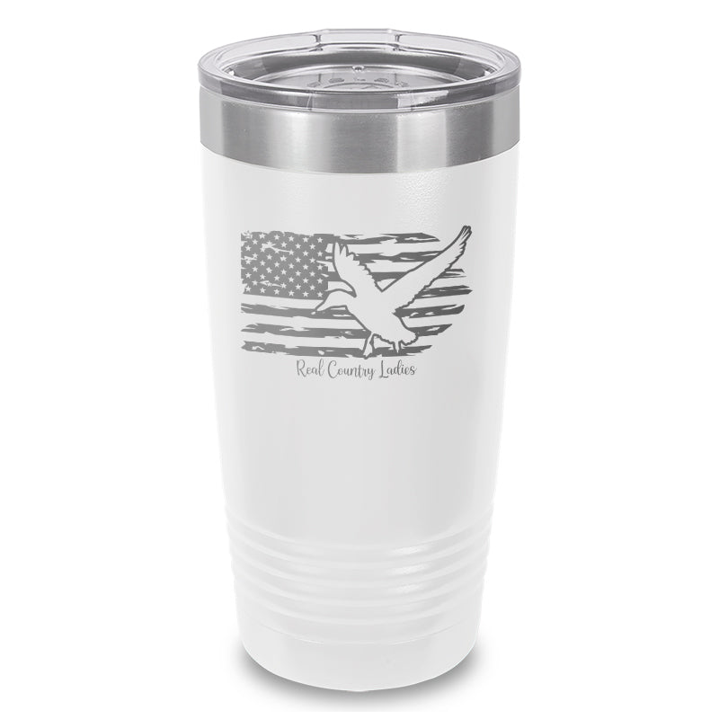 Black Friday | Duck USA Flag Laser Etched Tumbler