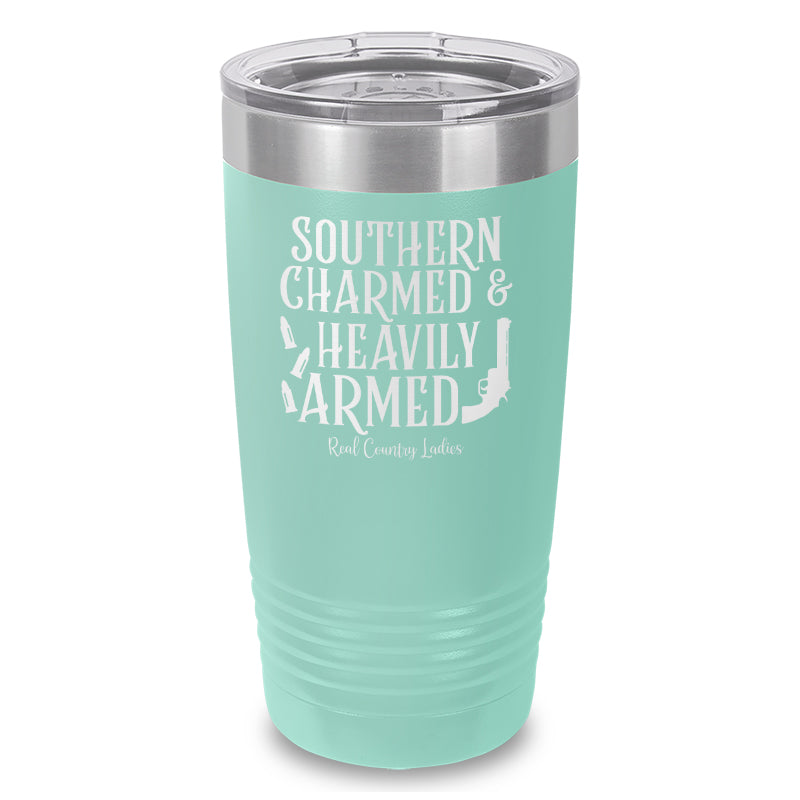 Black Friday | Southern Charmed And Heavily Armed Laser Etched Tumbler