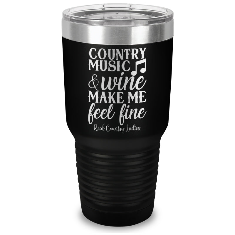 Black Friday | Country Music And Wine Laser Etched Tumbler