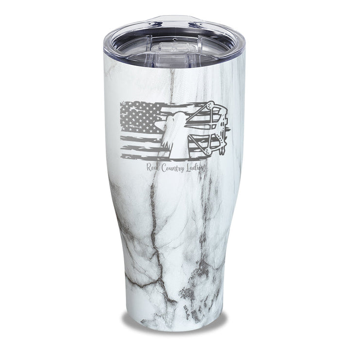 Black Friday | Bow USA Flag Laser Etched Tumbler