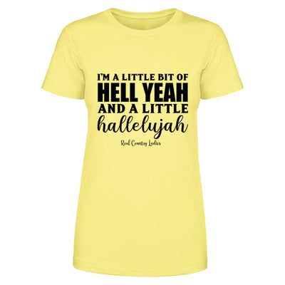 Blowout |  Hell Yeah And Hallelujah Black Print Front Apparel