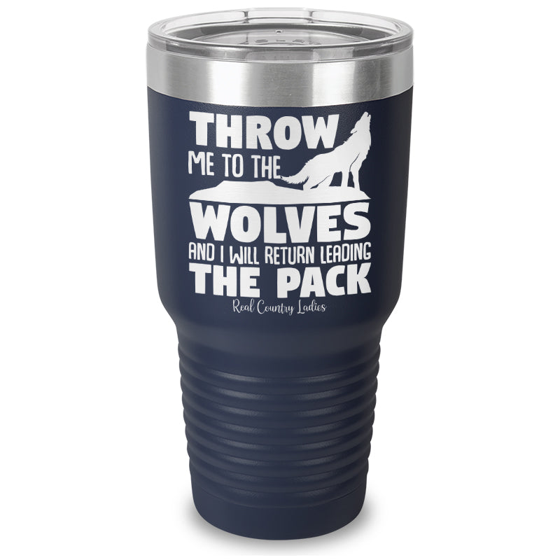 Black Friday | Throw Me To The Wolves Laser Etched Tumbler