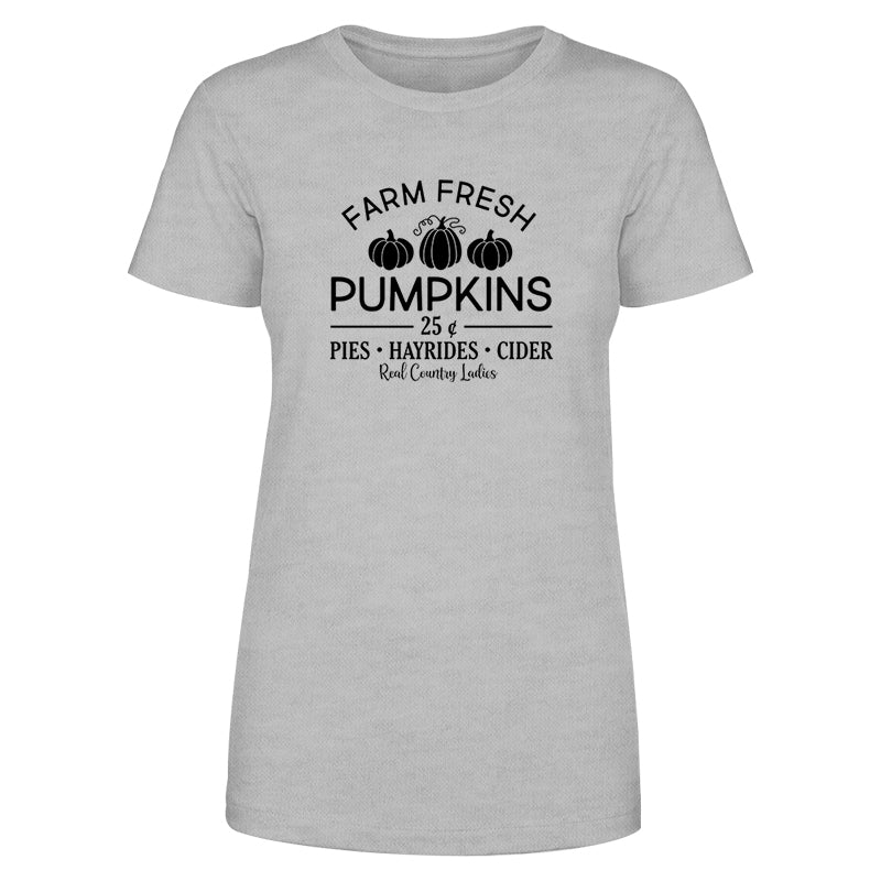 Falling For Deals | Farm Fresh Pumpkins Black Print Front Apparel