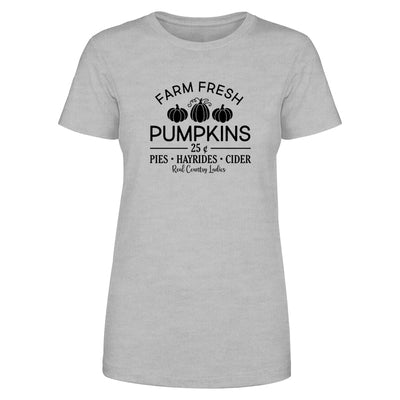 Falling For Deals | Farm Fresh Pumpkins Black Print Front Apparel