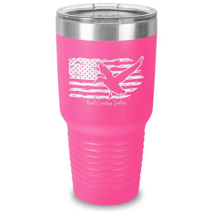 Black Friday | Duck USA Flag Laser Etched Tumbler