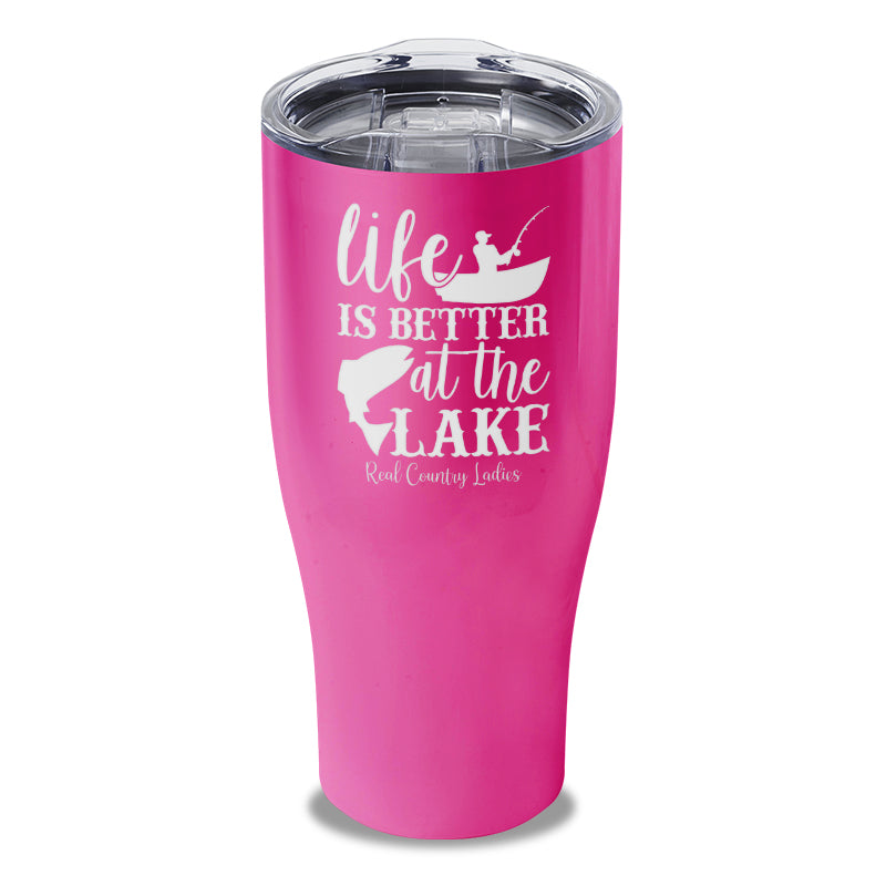 Black Friday | Life Is Better At The Lake Laser Etched Tumbler