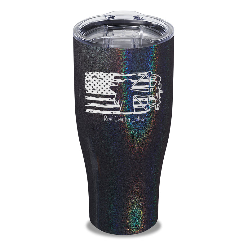 Black Friday | Bow USA Flag Laser Etched Tumbler