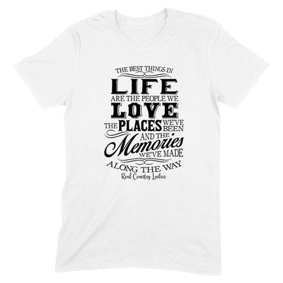 Blowout |  Best Things In Life Black Print Front Apparel