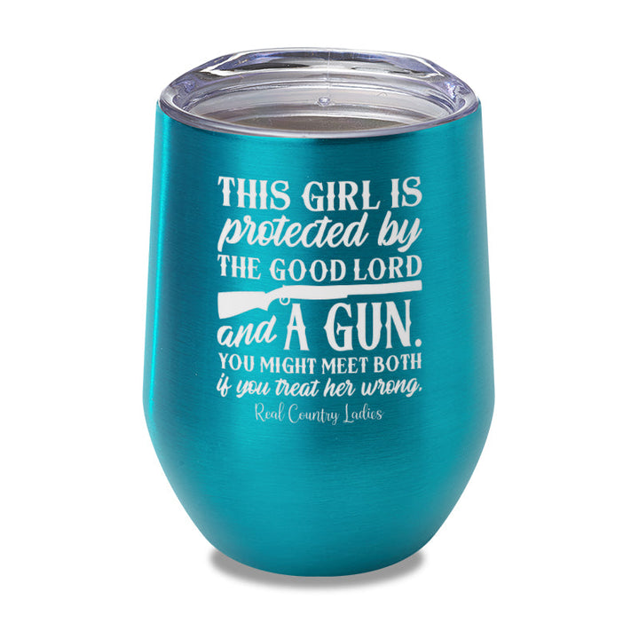 Black Friday | The Good Lord And A Gun Laser Etched Tumbler