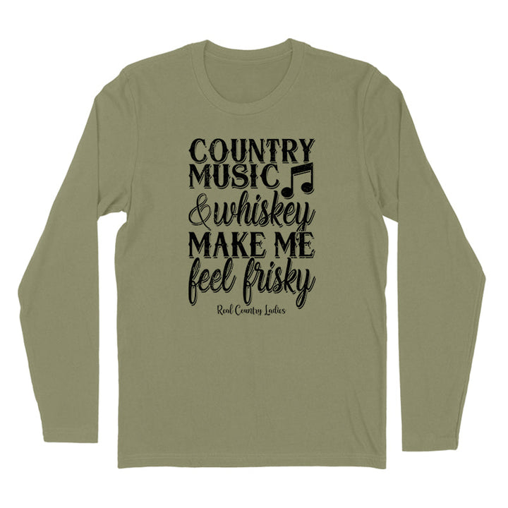 Black Friday | Country Music And Whiskey Black Print Hoodies & Long Sleeves