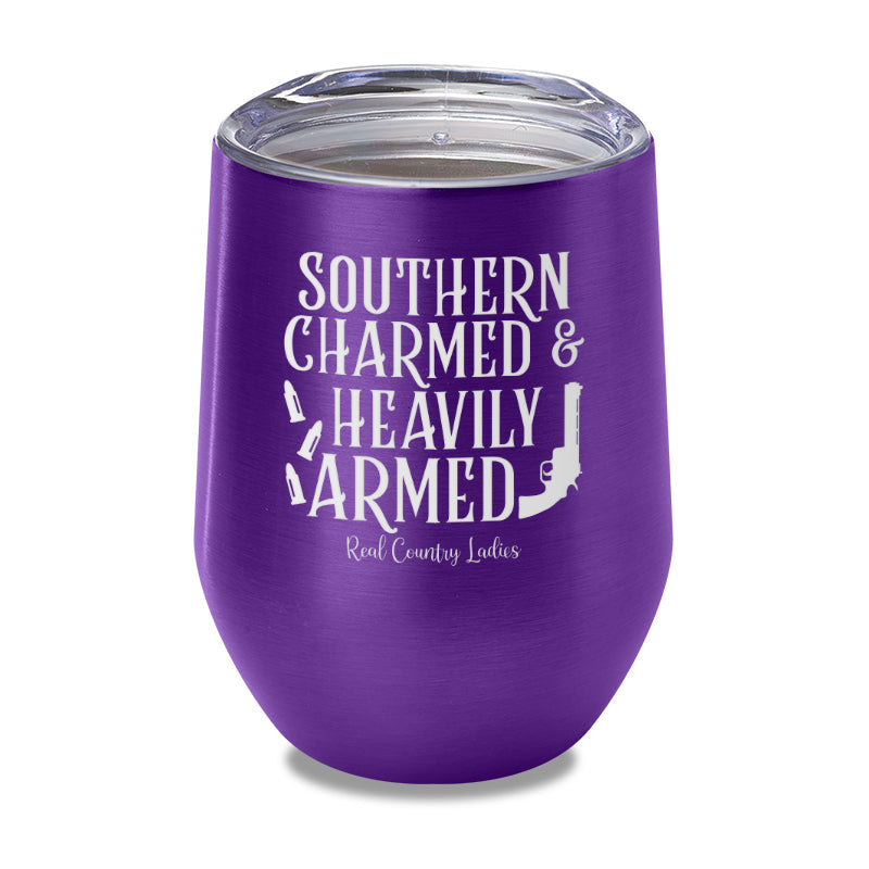 Black Friday | Southern Charmed And Heavily Armed Laser Etched Tumbler