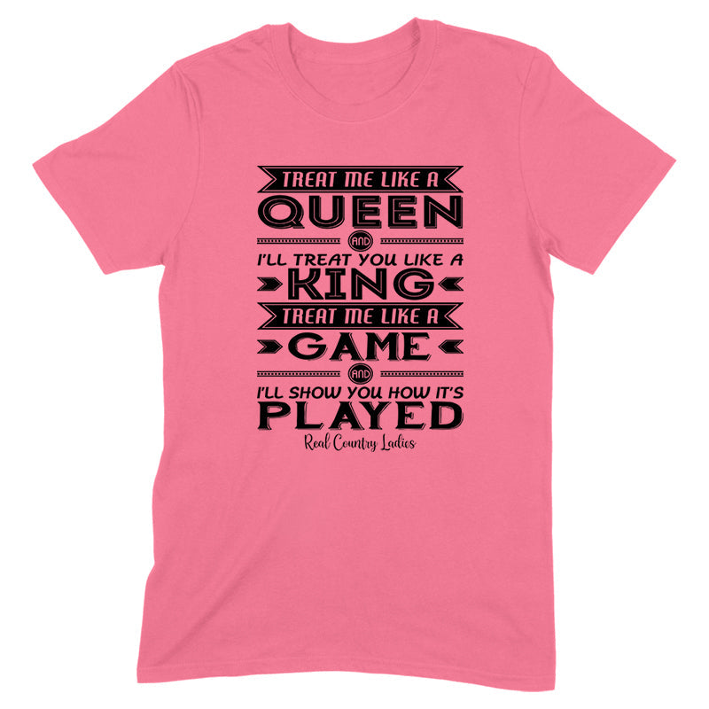 Blowout |  Like A Queen Black Print Front Apparel