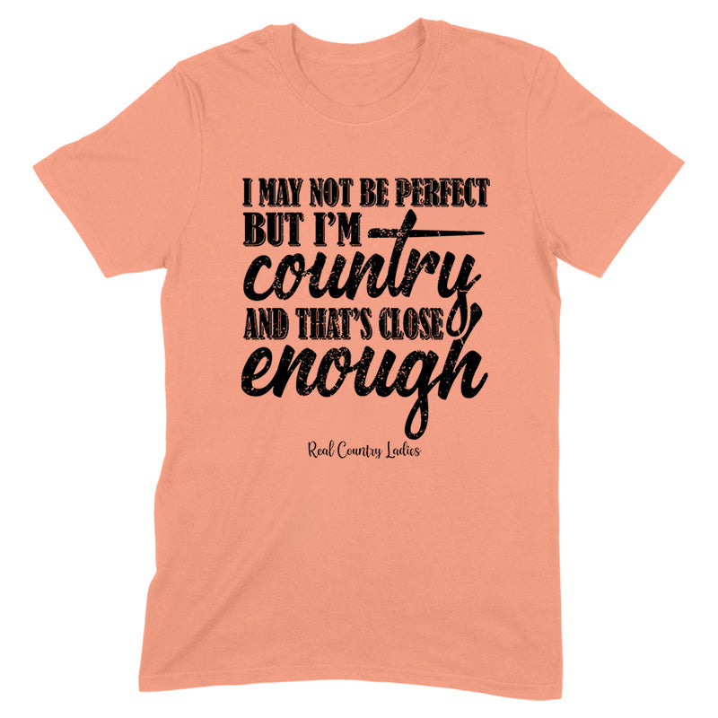 Blowout |  I May Not Be Perfect Black Print Front Apparel