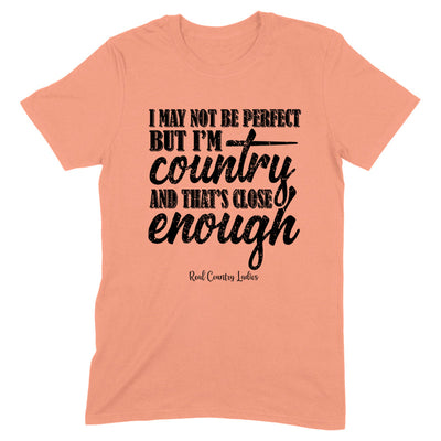 Blowout |  I May Not Be Perfect Black Print Front Apparel