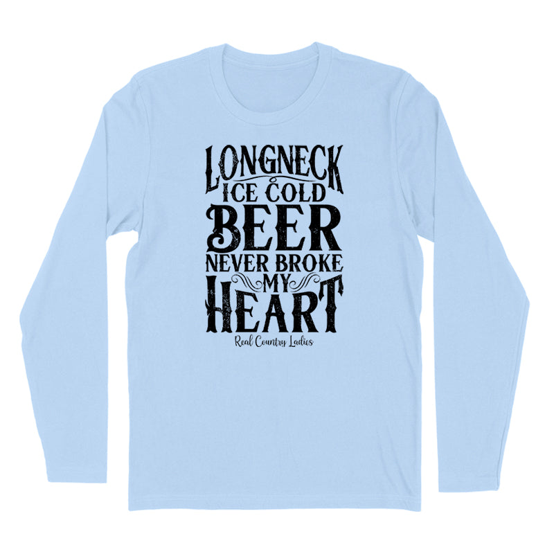 Blowout | Longneck Ice Cold Beer Black Print Hoodies & Long Sleeves