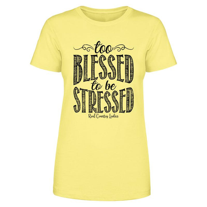 Black Friday | Too Blessed Black Print Front Apparel