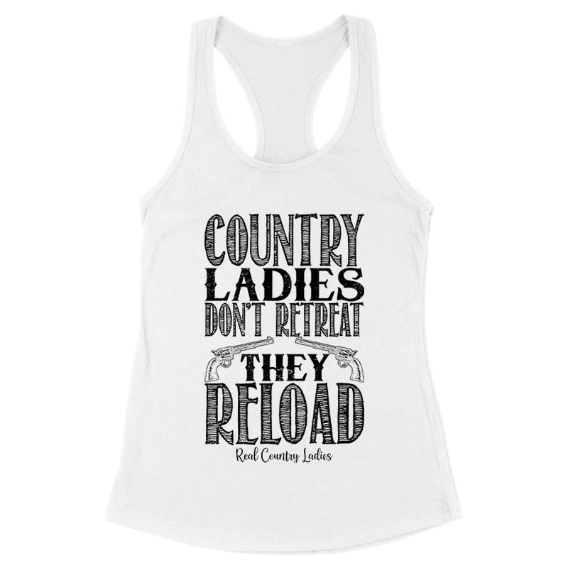 Black Friday | Country Ladies Don't Retreat Black Print Front Apparel