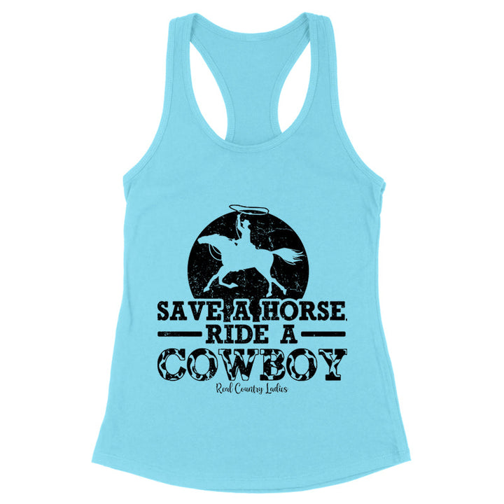 Black Friday | Save A Horse Ride A Cowboy Black Print Front Apparel