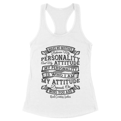 Blowout |  Personality Attitude Black Print Front Apparel