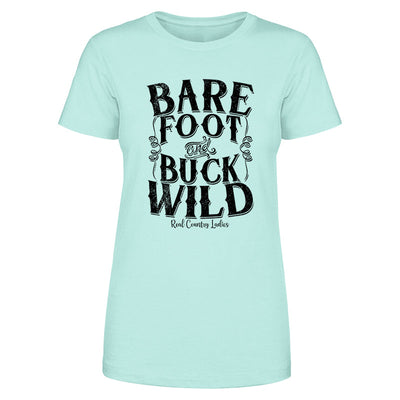 Blowout |  Bare Foot And Buck Wild Black Print Front Apparel