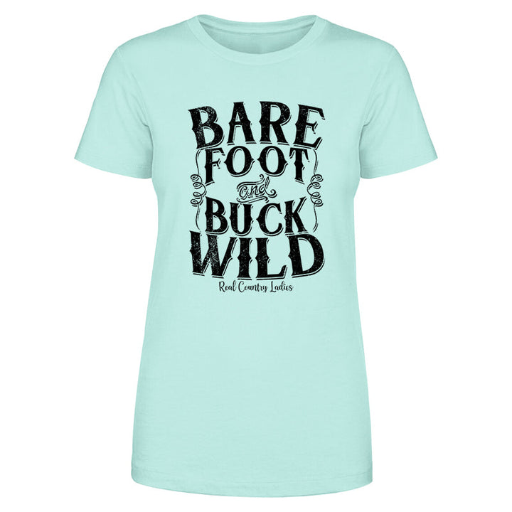 Black Friday | Bare Foot And Buck Wild Black Print Front Apparel