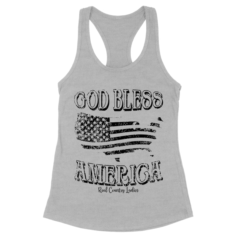 Blowout |  God Bless America Black Print Front Apparel