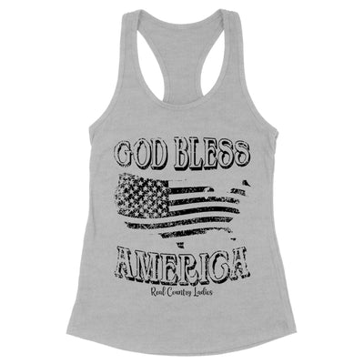 Blowout |  God Bless America Black Print Front Apparel