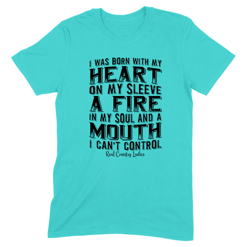 Blowout |  A Mouth I Can't Control Black Print Front Apparel