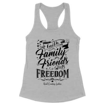 Blowout |  Faith Family Friends Black Print Front Apparel