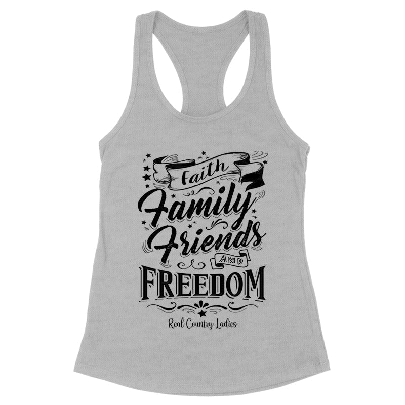 Black Friday | Faith Family Friends Black Print Front Apparel