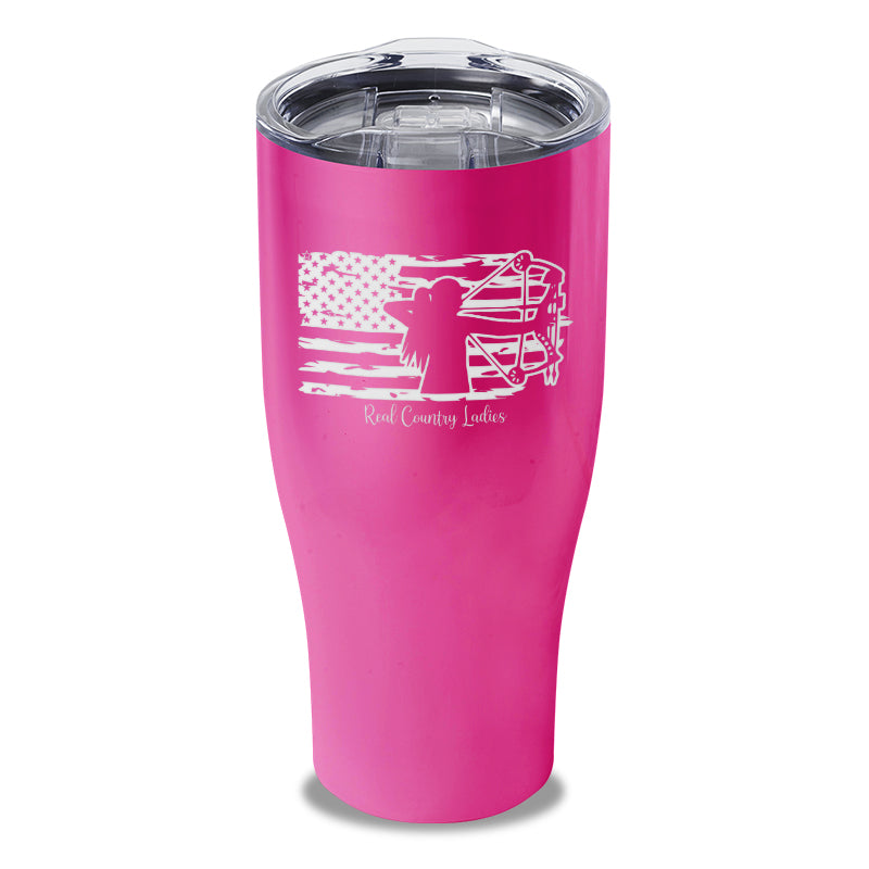 Black Friday | Bow USA Flag Laser Etched Tumbler