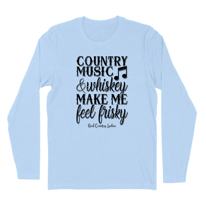 Blowout | Country Music And Whiskey Black Print Hoodies & Long Sleeves