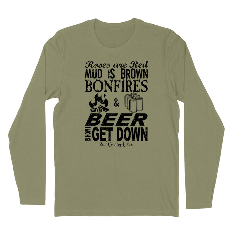 Blowout | Bonfires And Beer Black Print Hoodies & Long Sleeves