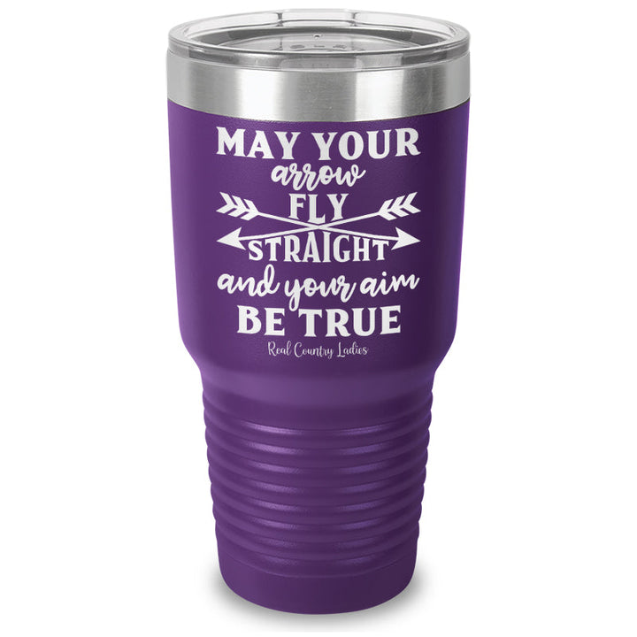 Black Friday | May Your Arrow Fly Straight Laser Etched Tumbler