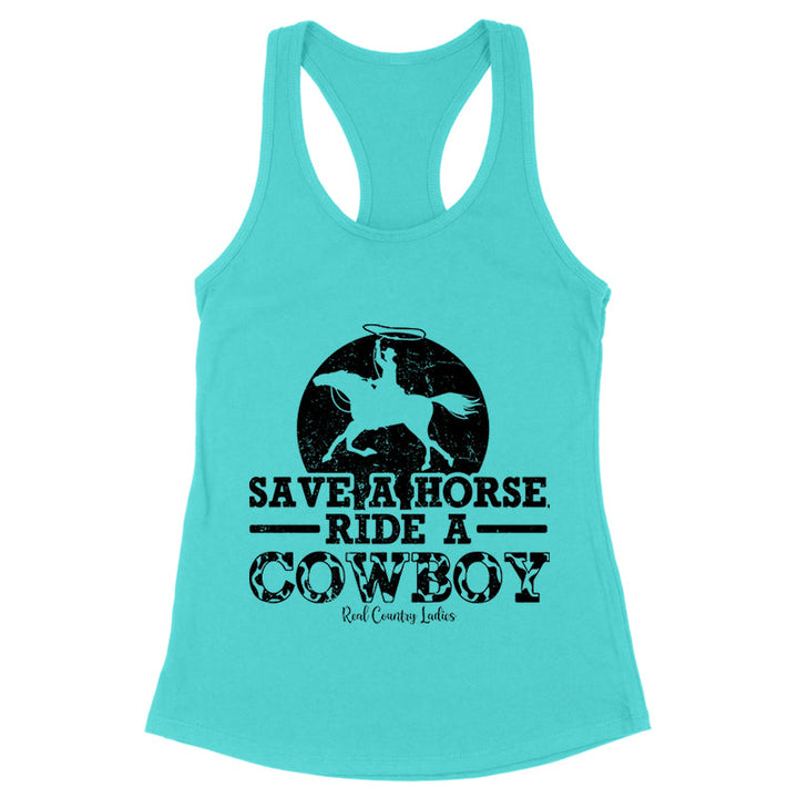 Black Friday | Save A Horse Ride A Cowboy Black Print Front Apparel