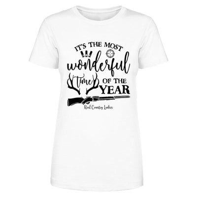 Blowout |  It's The Most Wonderful Time Of Year Black Print Front Apparel