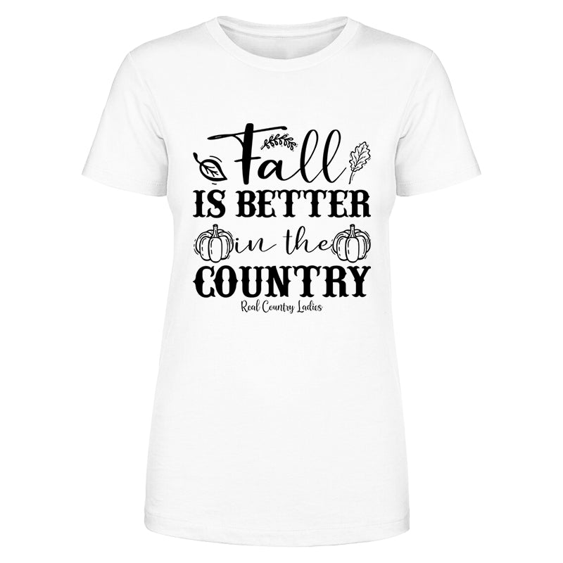 Falling For Deals | Fall Is Better In The Country Black Print Front Apparel