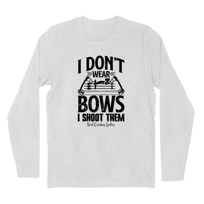 Blowout | I Don't Wear Bows I Shoot Them Black Print Hoodies & Long Sleeves