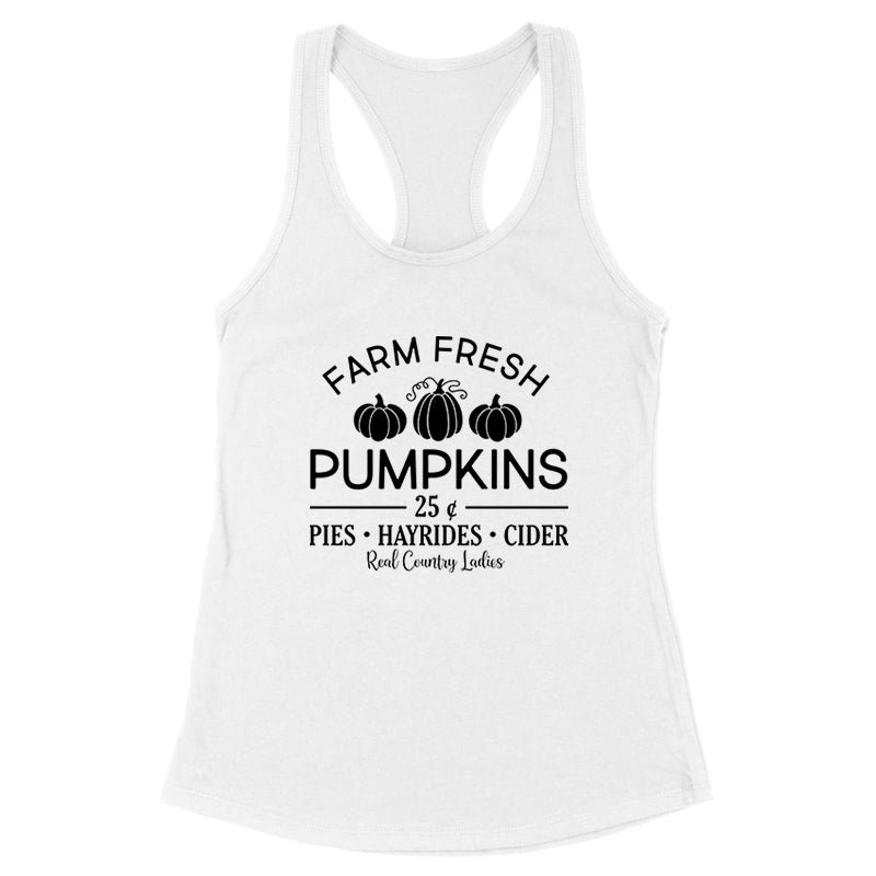 Falling For Deals | Farm Fresh Pumpkins Black Print Front Apparel