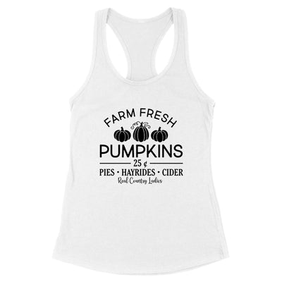 Falling For Deals | Farm Fresh Pumpkins Black Print Front Apparel