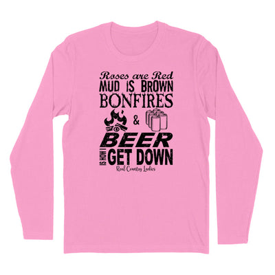 Blowout | Bonfires And Beer Black Print Hoodies & Long Sleeves