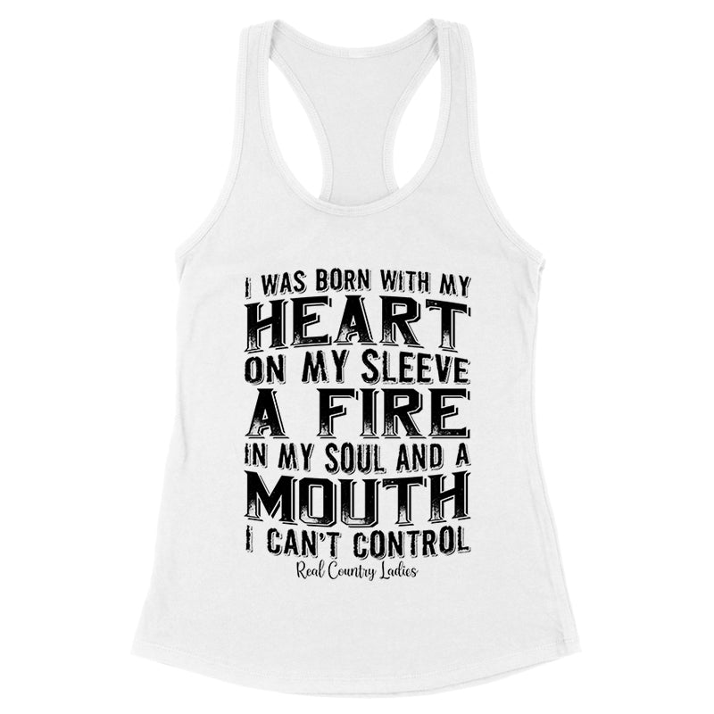 Blowout |  A Mouth I Can't Control Black Print Front Apparel