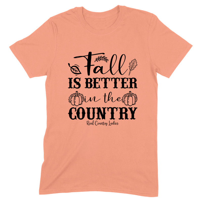 Falling For Deals | Fall Is Better In The Country Black Print Front Apparel