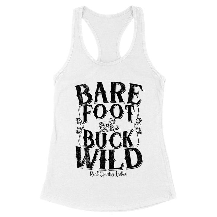 Black Friday | Bare Foot And Buck Wild Black Print Front Apparel